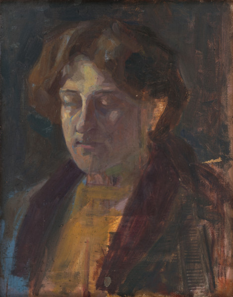 Portrait of a Woman with Half-Closed Eyes, around 1910.