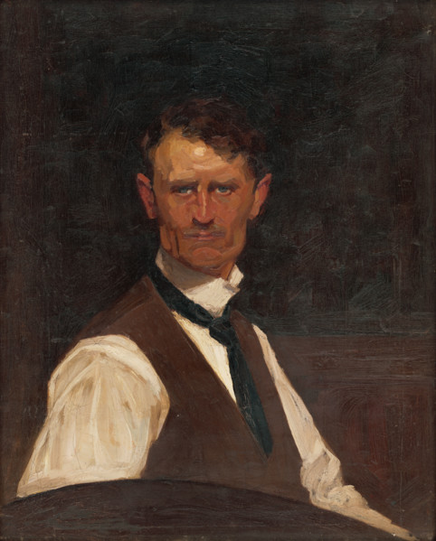 Self-Portrait in a White Shirt, 1910-1915.