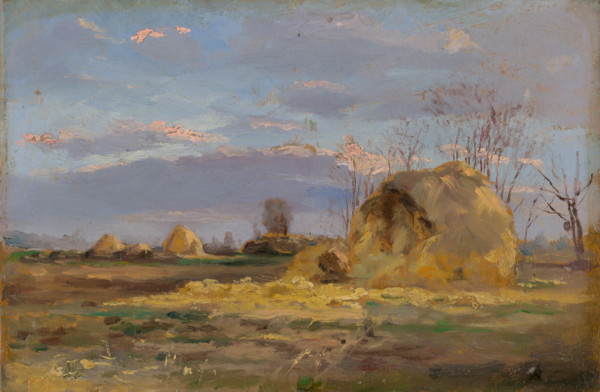Autumn landscape with trees, 1902.