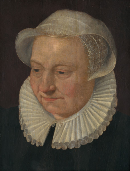 Head of an Old Woman in a Bonnet, 1600-1615.