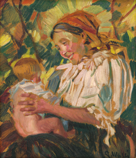 A Village Mother with a Child, 1926.