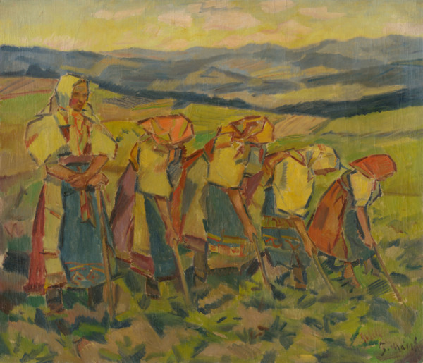 Women in the fields, 1936-1938.