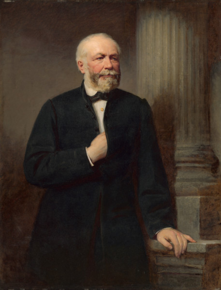 Portrait of Fiedler, a banker from Kosice, 1864.