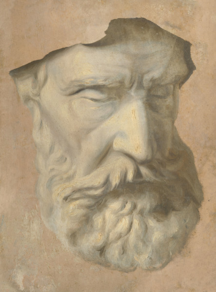 Head study, 1854-1855.