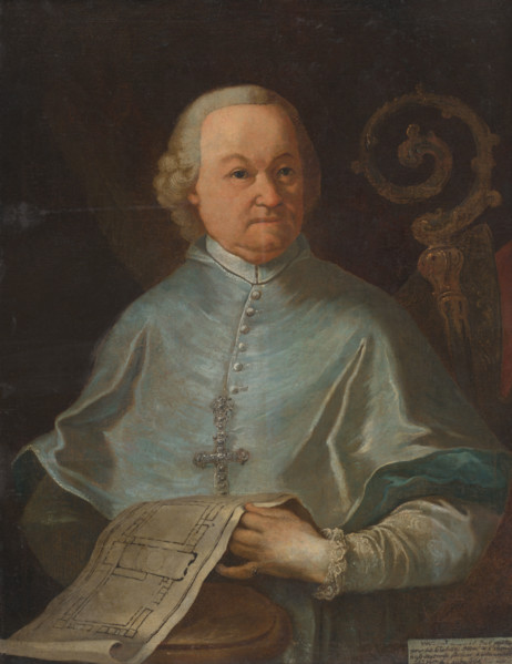 Portrait of Abbot Andrej Sauberer, Provost of the Premonstratensian Church in Jasov, 1777. Cleric