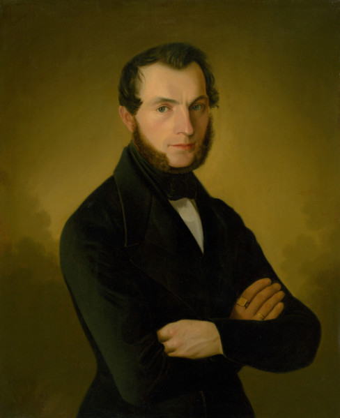 Portrait of A. Jupp, a citizen of Podebrady, 1845.