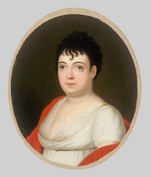 Portrait of Anna Mária Szirmayová, née Horvath-Stansith, 1810-1820. Probably by Jozef Czauczik.