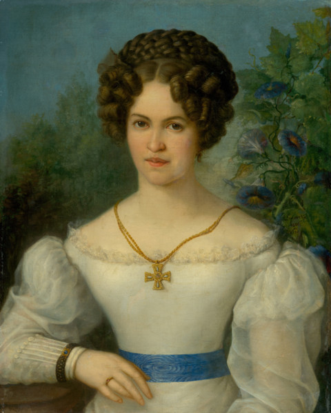 Portrait of a Young Lady in a White Dress, 1826.