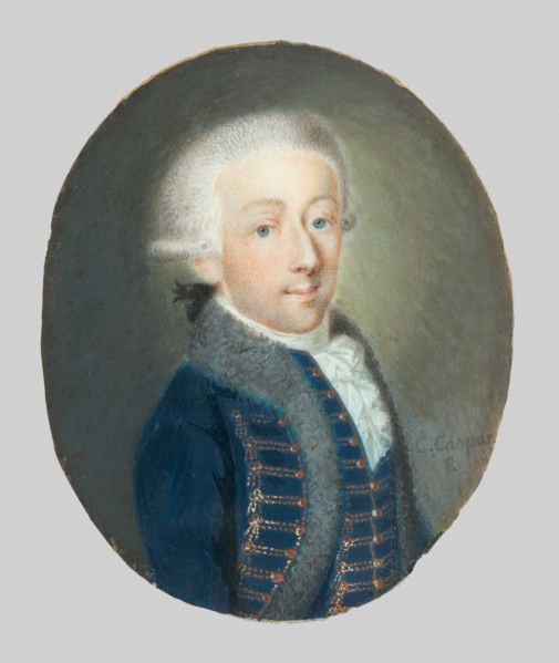 Portrait of Count Joseph Szapáry, c1790. Possibly a portrait of Hungarian/Slovak nobleman,