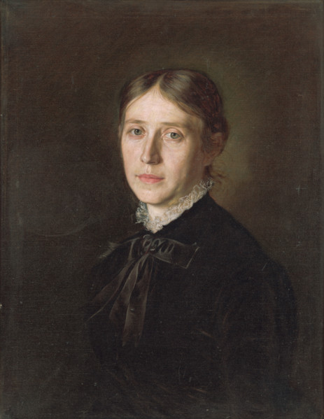 Portrait of Mrs. Boorová, 1884. Possibly the wife of the artist.