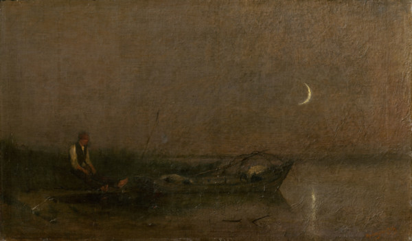 Fishing by Moonlight, 1880-1900.