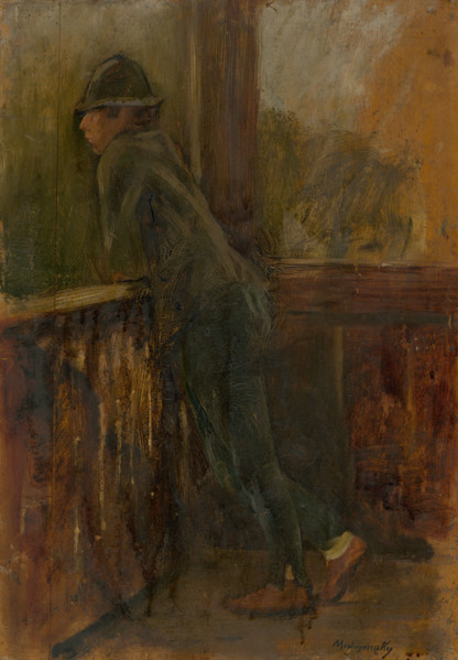 Boy on the Porch, 1895-1900.