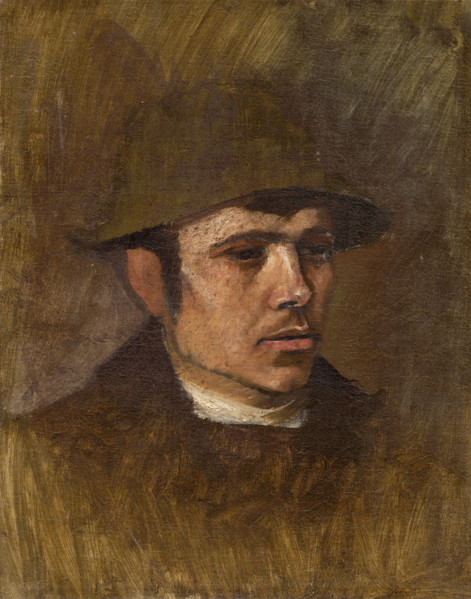 Head of a Worker in a Hat, around 1900.