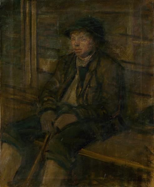 Young Shepherd Sitting, 1908-1910.