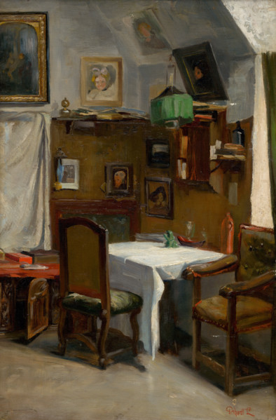 Study of a Munich Atelier, around 1890.