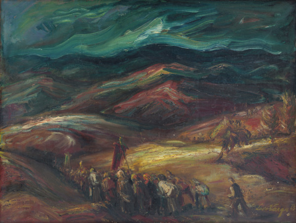 Landscape with procession, 1943.