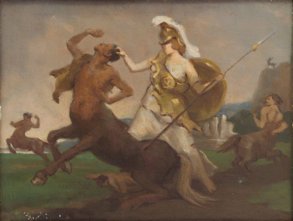 Palas Athena in Fight against Centaurs, 1917.