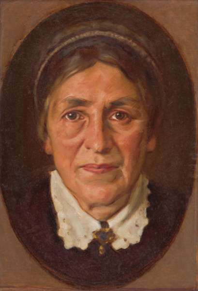 Portrait of Elena Marótha Soltésová, around 1925.