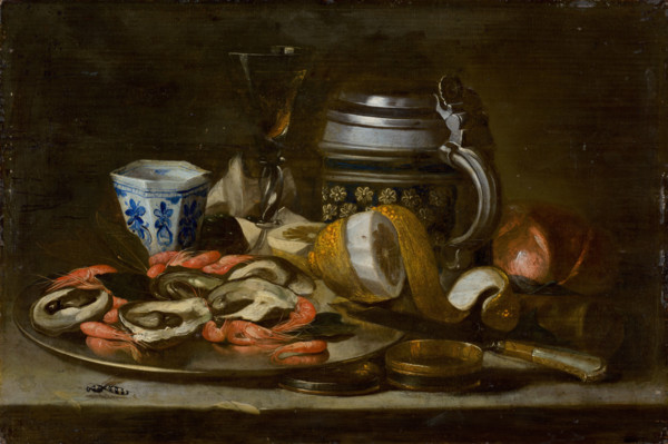 Still Life with Crayfish and Oysters, 1675-1700.