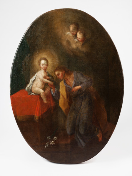 St. John of Nepomuk, c1780. The saint worshipping the infant Christ.