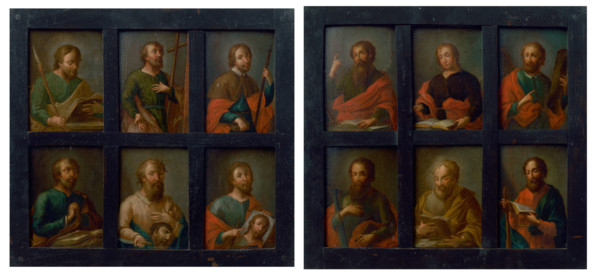 Twelve Apostles - Two Frames, 1750-1760.