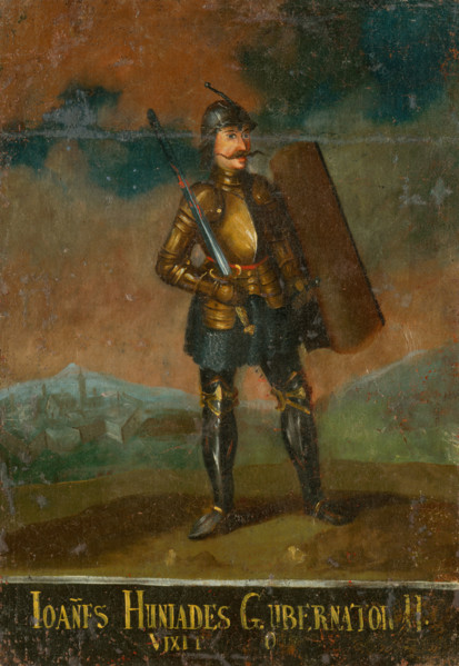 John Hunyadi, 18th century. Inscription - Iannes Huniades....Gujbernator II.