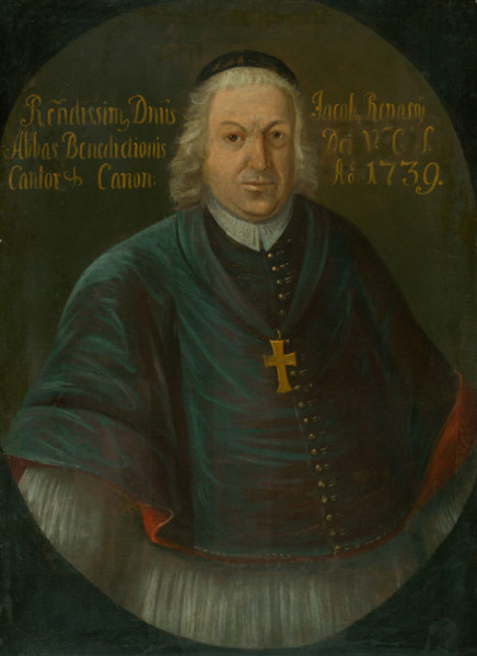 Jakub Jozef Repassy, Canon and Titular Abbot of Spis, 1739.Probably by Ján Gottlieb Kramer.