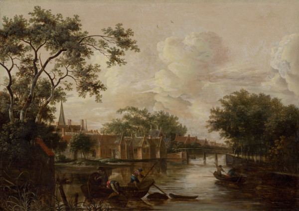 Town with River, 1680-1690.