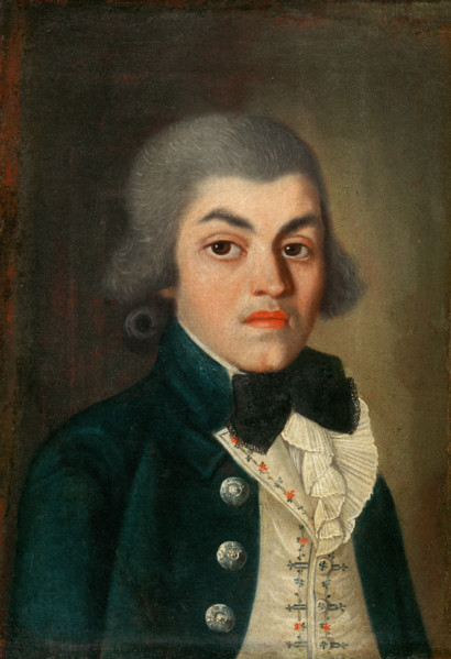 Portrait of Gentleman with Pleated Jabot, around 1790.