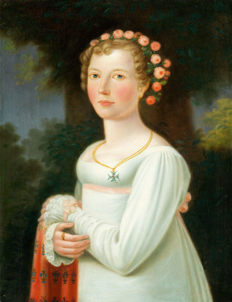 Portrait of a Girl in a White Dress, 1800-1820.