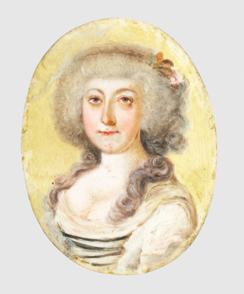 Portrait of Anna Márie Sturmanová, around 1800.