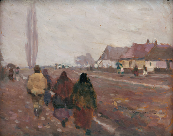 On the Road from the Michalovice Market, 1915.