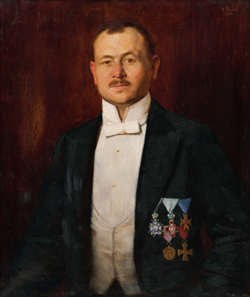 Portrait of sculptor Ján Koniar, 1913.