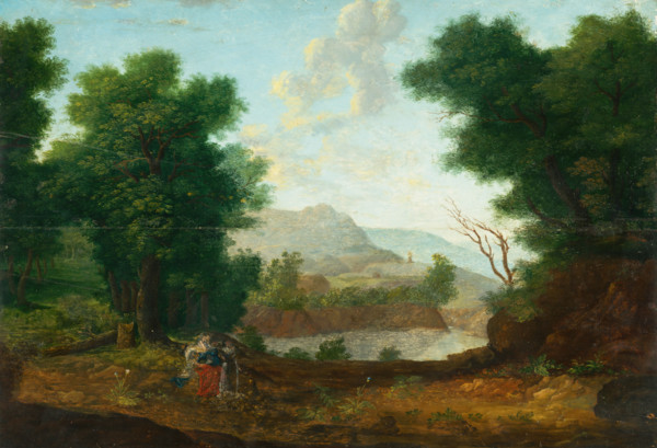 Mountain Landscape with a Pond, 1620.