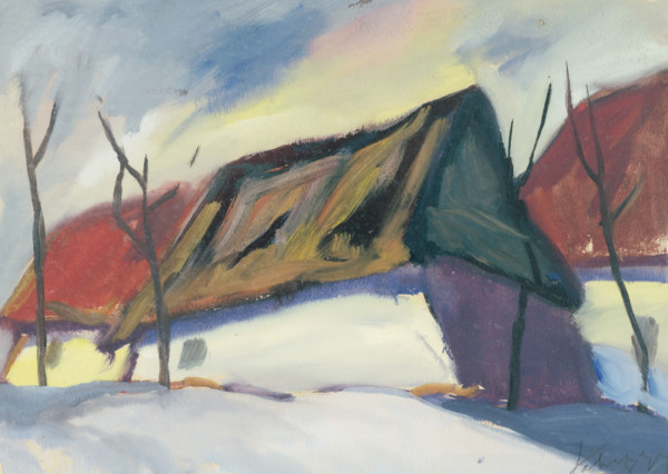 Village scene, c1930.