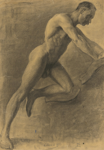Study of a male nude, 1908.