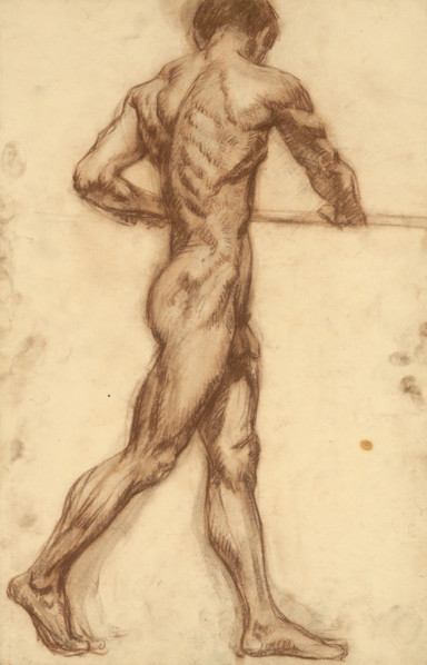 Study of a man at a horizontal bar, 1910-1920.