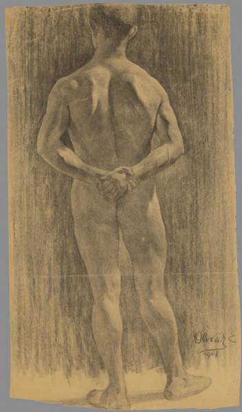 Study of a male nude, 1908.