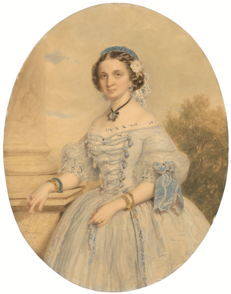 Portrait of a lady, 1860.