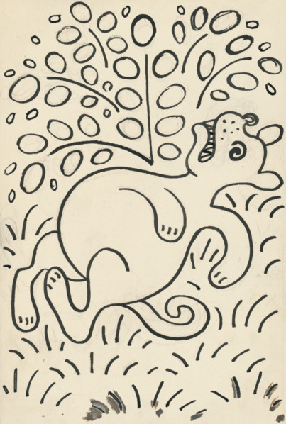10. The Tale of the Dog and the Cat, around 1928. Additional Info: Illustrations for the book -