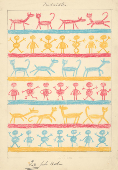 A story about a dog and a cat - foreword to the book, around 1928. Additional Info: Illustrations