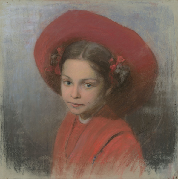 Portrait of the artist's daughter Georgina, 1910.