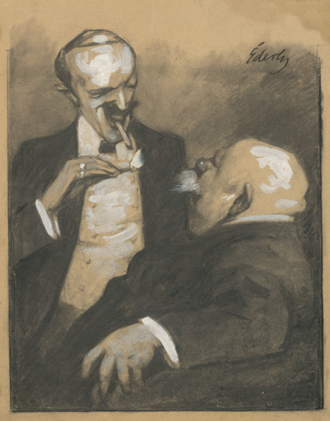 Smoking men, 1893-1898.