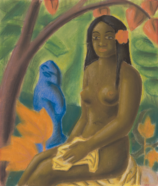 Girl from Tahiti, around 1930.