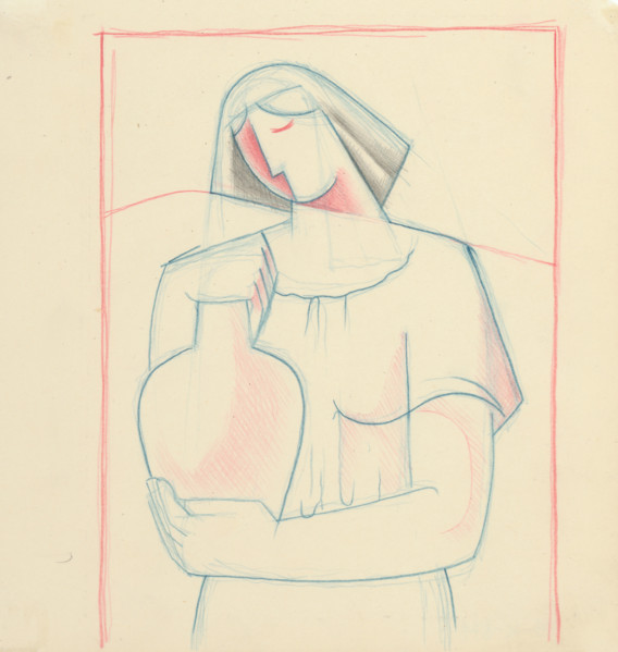 Girl with a jug, 1932-1936.