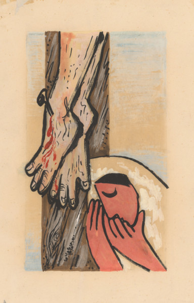 Under the cross, around 1935.