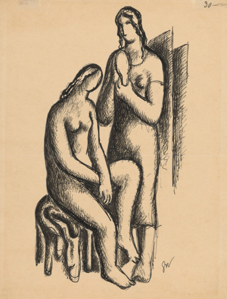 Two girlfriends, 1929.