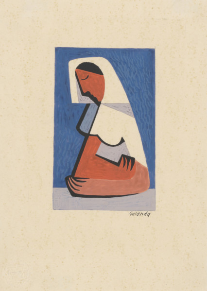 Girl at the table, 1936.