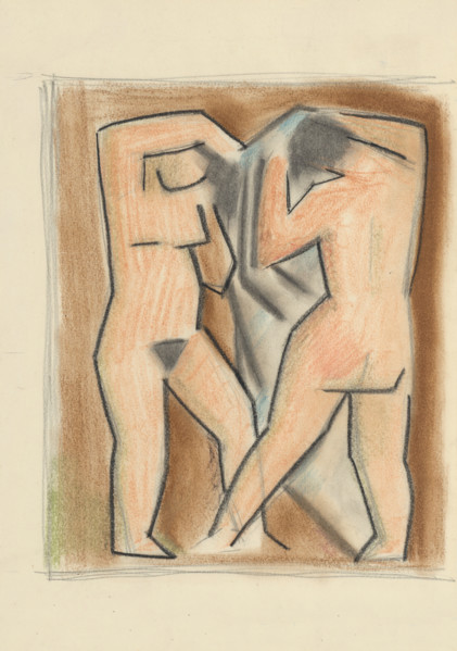 Two women after a bath, 1932.