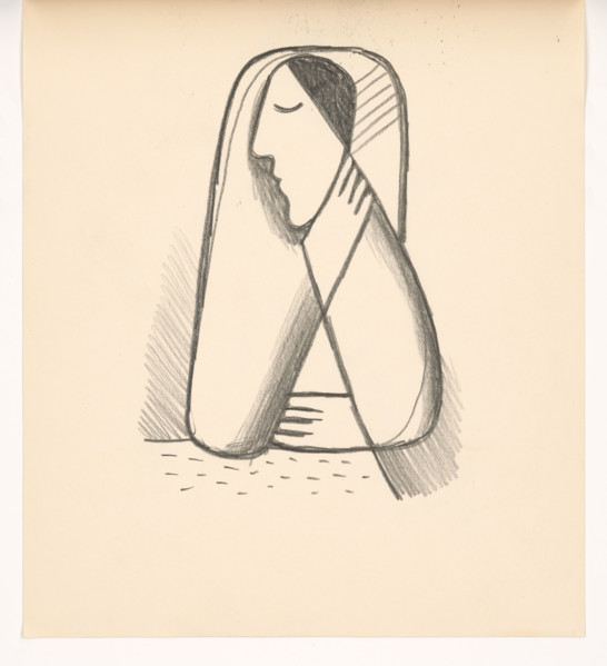 Mourning woman, 1938.